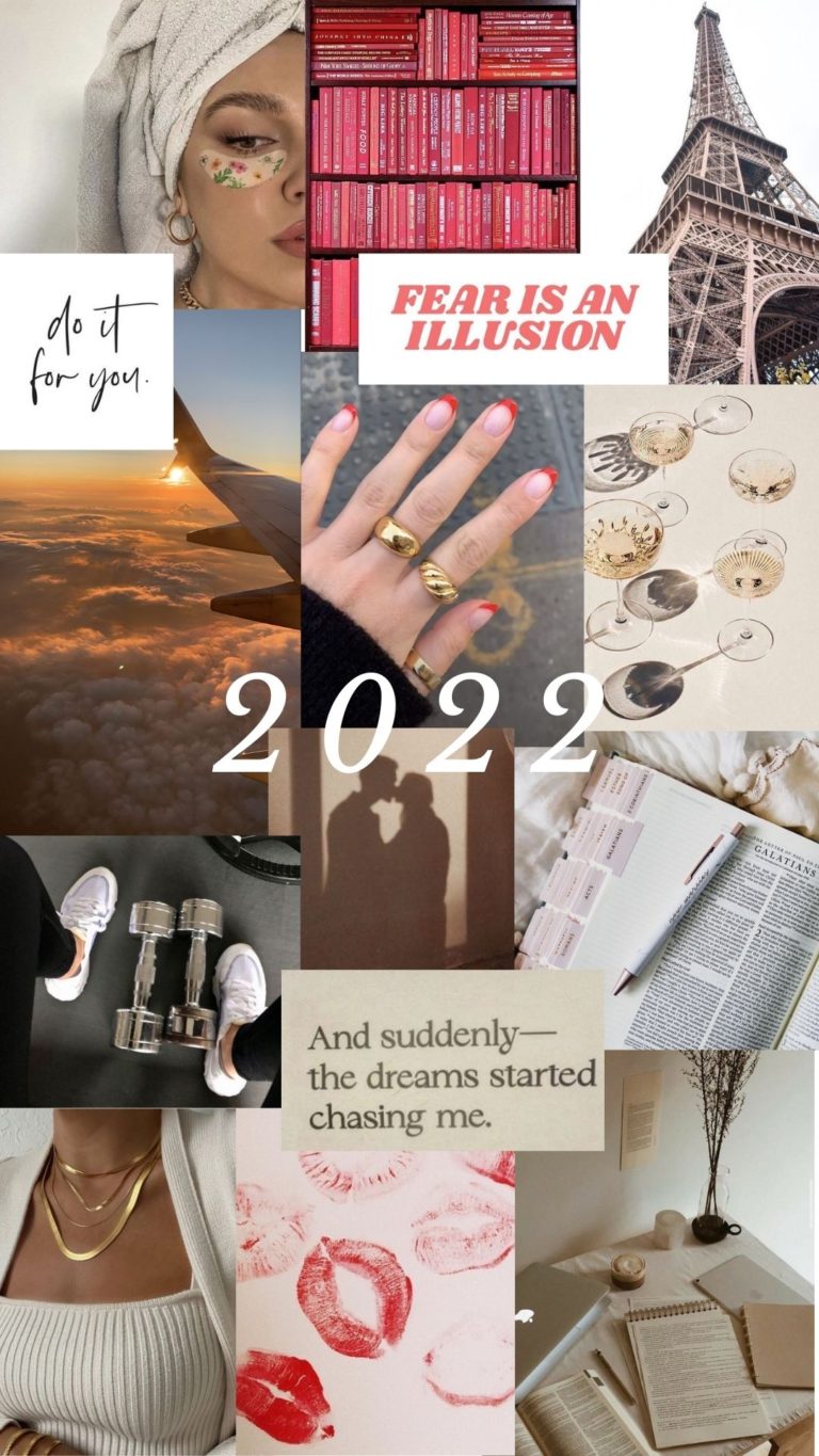 2022 Goals & Vision Board – From Red to Toe